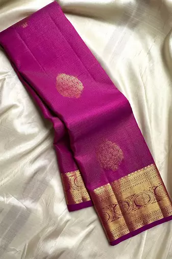 Rani color art silk blend sarees with blouse
