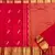 Red color art silk blend sarees with blouse