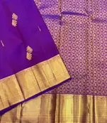 Blue color art silk blend sarees with blouse