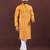 Dark yellow digital print kurta