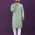 Sea green digital print kurta