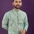 Sea green digital print kurta