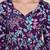 Purple women's cotton jaipuri printed short top