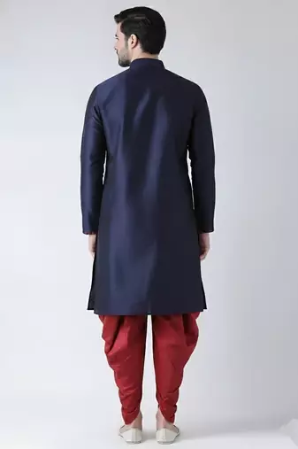 Navy cotton kurta set