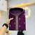 Men's purple matka silk silver zari with embroidery butti work kurta set