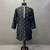 Men's black matka silk silver zari with embroidery butti work kurta set