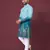 Blue multicolour kurta