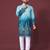 Blue multicolour kurta