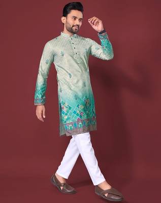 Light green multicolour kurta 2