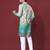 Light green multicolour kurta