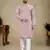 Pink lucknowi work silk straight kurta