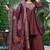 Women Ethnic Motifs Embroidered Roman Kurta with Trouser & Dupatta