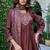 Women Ethnic Motifs Embroidered Roman Kurta with Trouser & Dupatta