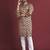 Multicolour printed pure silk straight kurta