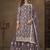 Lavender net embroidered designer plazzo suit