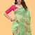 Sea Green Color Embroidered Organza Silk Saree