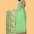 Sea Green Color Embroidered Organza Silk Saree