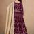 Maroon georgette embroidered anarkali werddind wear suit