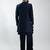 men navy blue indo-western suiting set with jacket & pants  wedding & festive wear