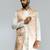 men peach brocade silk nehru jacket  jacquard pattern  tailored fit  wedding & festive wear