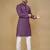 Lavender embroidered rayon straight kurta