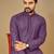 Lavender embroidered rayon straight kurta