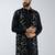 men black velvet embroidered nehru jacket  wedding & festive wear