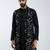 men black velvet embroidered nehru jacket  wedding & festive wear