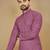 Purple embroidered rayon straight kurta