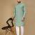 Sea green embroidered rayon straight kurta