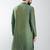 men mehendi green silk blend embroidered long kurta  wedding & festive wear