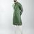 men mehendi green silk blend embroidered kurta set with cream pyjama  wedding & festive wear