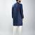 men silk blend embroidered kurta pyjama set with cream viscose pyjama  wedding & festive wear
