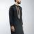 men black silk embroidered kurta  wedding & festive wear