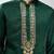 men embroidered kurta pyjama set with cream satin pyjama  wedding & festive wear