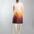 brown silk blend ombre kurta set with cream palazzo pant