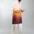 brown silk blend ombre kurta set with cream palazzo pant