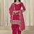 Pink roman silk embroidered salwar suit