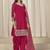 Pink roman silk embroidered salwar suit