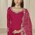 Pink roman silk embroidered salwar suit