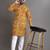 Multicolor printed cotton straight kurta