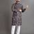 Multicolor printed cotton straight kurta