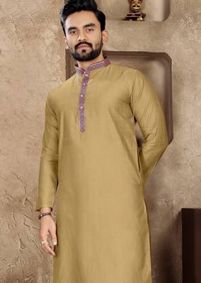 Chiku linen silk straight kurta 1