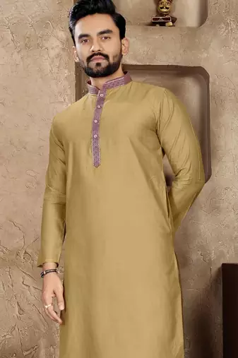 Chiku linen silk straight kurta