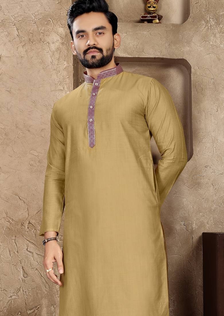 Chiku linen silk straight kurta