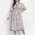 White Floral Printed Kurta