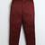 Boys maroon velvet floral vine embroidered sherwani & trousers set with necklace