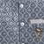 Boys silver grey velvet diamond motifs embroidered sequined sherwani & trousers set with necklace