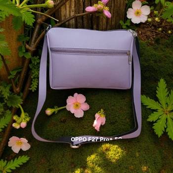 Grey Check Sling Bag for Women Stylish Crossbody Chain Handbag 2