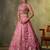 Pink Tissue Sequins embroidery Lehenga Choli With Dupatta